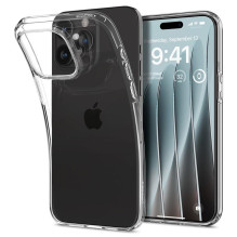 Spigen Crystal Flex dėklas, skirtas iPhone 15 Pro Max – skaidrus