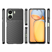Thunder Case šarvuotas dėklas Xiaomi Redmi 13c - juodas