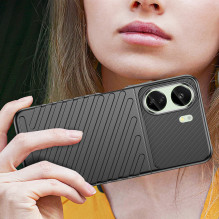 Thunder Case šarvuotas dėklas Xiaomi Redmi 13c - juodas