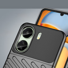 Thunder Case šarvuotas dėklas Xiaomi Redmi 13c - juodas