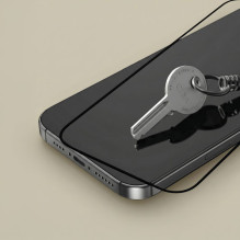 „Tech-Protect Glass Fit+“ grūdinto stiklo „Google Pixel 9A / 20A“ dėklas – juodas