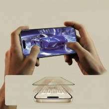 „Tech-Protect Glass Fit+“ grūdinto stiklo „Google Pixel 9A / 20A“ dėklas – juodas