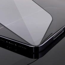 Wozinsky Tempered Glass Full Glue klijai Samsung Galaxy A55 su juodu rėmeliu