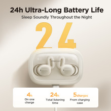 Joyroom JR-TS1 Cozydots Series Wireless TWS Headphones for Sleeping ANC Bluetooth 5.3 - White