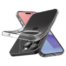 Spigen Crystal Flex dėklas, skirtas iPhone 15 Pro – skaidrus