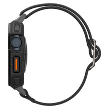 Spigen Lite Fit Pro case with strap for Apple Watch 4 / 5 / 6 / 7 / 8 / 9 / SE (44 / 45 mm) - matte black