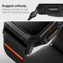 Spigen Lite Fit Pro case with strap for Apple Watch 4 / 5 / 6 / 7 / 8 / 9 / SE (44 / 45 mm) - matte black