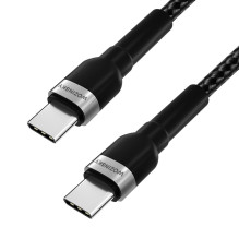 Wozinsky WNBCC2 USB-C / USB-C PD 65W laidas 2 m - juodas
