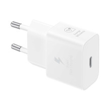 Samsung EP-T2510NWEGEU 25W SFC USB-C GaN sieninis įkroviklis – baltas Samsung EP-T2510NWEGEU 25W SFC USB-C GaN sieninis įkroviklis – baltas