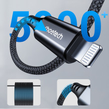 Choetech AUX007 Apšvietimas / mini lizdas 3,5 mm laidas 1 m - juodas