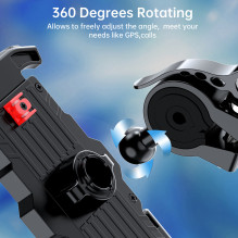 Choetech H067 reguliuojamas dviračio telefono laikiklis - pilkas