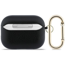 „Guess Grained Classic Logo“ dėklas, skirtas „AirPods Pro 3“ ausinėms – juodas
