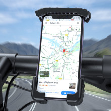 Choetech H067 reguliuojamas dviračio telefono laikiklis - pilkas