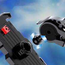 Choetech H067 reguliuojamas dviračio telefono laikiklis - pilkas