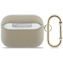 „Guess Grained Classic Logo Hook“ dėklas, skirtas „AirPods Pro 3“ ausinėms – auksinis