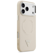 Guess Triangle Logo MagSafe Case for iPhone 17 Pro - Beige
