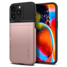 Spigen Slim Armor CS dėklas, skirtas iPhone 15 Pro Max – rožinis