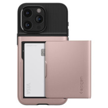 Spigen Slim Armor CS dėklas, skirtas iPhone 15 Pro Max – rožinis