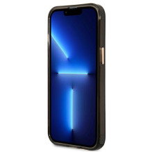Guess Gold Outline permatomas MagSafe dėklas, skirtas iPhone 13 Pro / iPhone 13 – juodas Guess Gold Outline permatomas MagSafe dėklas, skirtas iPhone 13 Pro / iPhone 13 – juodas