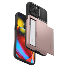 Spigen Slim Armor CS dėklas, skirtas iPhone 15 Pro Max – rožinis