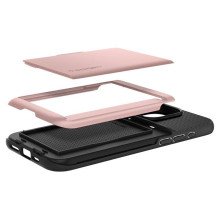 Spigen Slim Armor CS dėklas, skirtas iPhone 15 Pro Max – rožinis