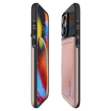 Spigen Slim Armor CS dėklas, skirtas iPhone 15 Pro Max – rožinis