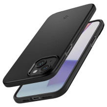 Spigen Thin Fit iPhone 15 dėklas – juodas Spigen Thin Fit iPhone 15 dėklas – juodas