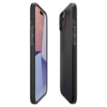 Spigen Thin Fit iPhone 15 dėklas – juodas Spigen Thin Fit iPhone 15 dėklas – juodas