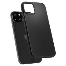 Spigen Thin Fit iPhone 15 dėklas – juodas Spigen Thin Fit iPhone 15 dėklas – juodas