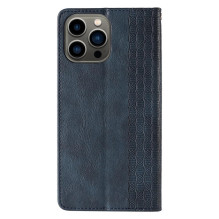 Magnetinio dirželio dėklas, skirtas Samsung Galaxy S23+ Flip Wallet Mini Lanyard Stand Blue
