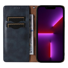 Magnetinio dirželio dėklas, skirtas Samsung Galaxy S23+ Flip Wallet Mini Lanyard Stand Blue