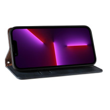 Magnetinio dirželio dėklas, skirtas Samsung Galaxy S23+ Flip Wallet Mini Lanyard Stand Blue