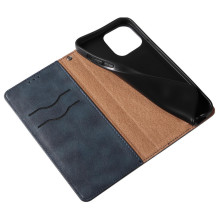 Magnetinio dirželio dėklas, skirtas Samsung Galaxy S23+ Flip Wallet Mini Lanyard Stand Blue