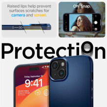 Spigen Thin Fit iPhone 15 Plus dėklas – mėlynas