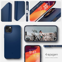 Spigen Thin Fit iPhone 15 Plus dėklas – mėlynas