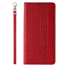 Magnet Strap Case for Samsung Galaxy S23+ Flip Wallet Mini Lanyard Stand red