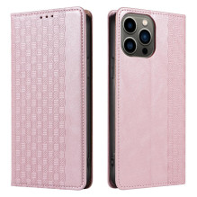 Magnetinio dirželio dėklas, skirtas Samsung Galaxy S23+ Flip Wallet Mini Lanyard Stand Rožinis