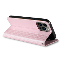 Magnetinio dirželio dėklas, skirtas Samsung Galaxy S23+ Flip Wallet Mini Lanyard Stand Rožinis