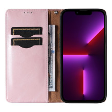 Magnetinio dirželio dėklas, skirtas Samsung Galaxy S23+ Flip Wallet Mini Lanyard Stand Rožinis