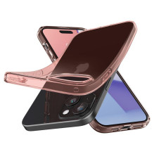 Spigen Crystal Flex iPhone 15 Plus dėklas – rožinis / skaidrus