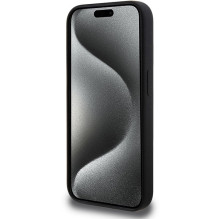 BMW M Silicone Pattern MagSafe dėklas iPhone 15 Pro - juodas