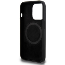 BMW M Silicone Pattern MagSafe dėklas iPhone 15 Pro - juodas