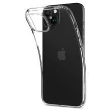 Spigen Crystal Flex dėklas, skirtas iPhone 15 Plus – skaidrus