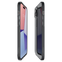 Spigen Crystal Flex iPhone 15 Plus dėklas – pilkai permatomas