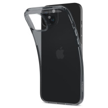Spigen Crystal Flex iPhone 15 Plus dėklas – pilkai permatomas