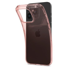 Spigen Crystal Flex dėklas, skirtas iPhone 15 Pro Max – rožinis / skaidrus