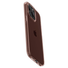 Spigen Crystal Flex dėklas, skirtas iPhone 15 Pro Max – rožinis / skaidrus