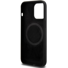 BMW M Silicone Pattern MagSafe dėklas iPhone 15 Pro Max - juodas