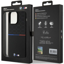 BMW M Silicone Pattern MagSafe dėklas iPhone 15 Pro Max - juodas