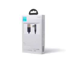 „Joyroom“ žaidimų kabelis S-UL012A6 „Lightning“ (kampinis) / USB-A (tiesus) 2,4A 1,2 m – mėlynas „Joyroom“ žaidimų kabelis S-UL012A6 „Lightning“ (kampinis) / USB-A (tiesus) 2,4A 1,2 m – mėlynas